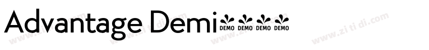 Advantage Demi字体转换